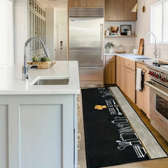 Non-slip Kitchen Floor Mat Graphic Design Kitchen Rug