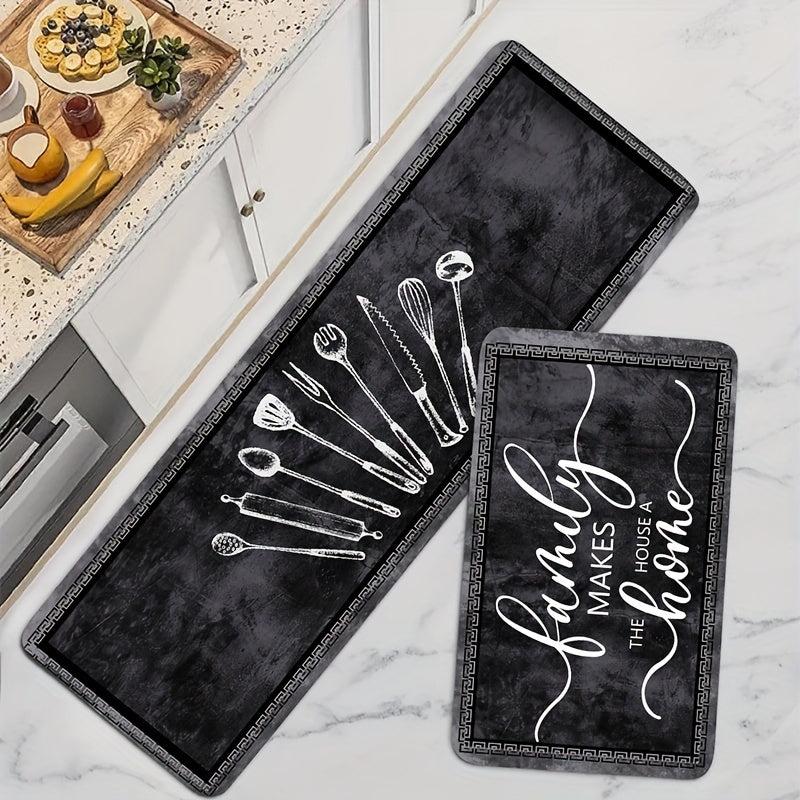 Waterproof Kitchen Floor Mat Machine Washable Absorbent Soft Thickened