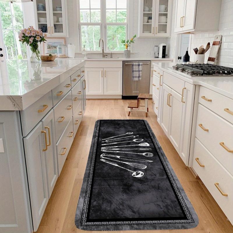 Waterproof Kitchen Floor Mat Machine Washable Absorbent Soft Thickened