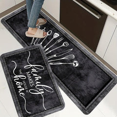 Waterproof Kitchen Floor Mat Machine Washable Absorbent Soft Thickened