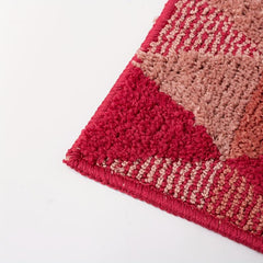 Non-slip Striped Door Mat Shaggy Fluffy Indoor Outdoor Entrance