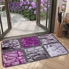 1pc Welcome Entrance Doormat Non Slip Absorbent Bathroom Memory Foam Mat Carpet