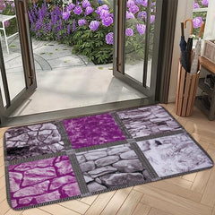 1pc Welcome Entrance Doormat Non Slip Absorbent Bathroom Memory Foam Mat Carpet