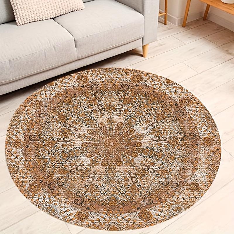 Soft Vintage Floral Area Rug - Waterproof Stain Resistant - Anti Slip