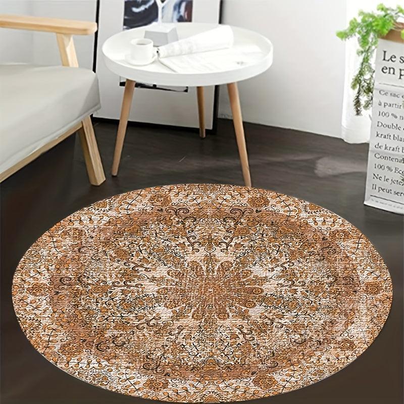 Soft Vintage Floral Area Rug - Waterproof Stain Resistant - Anti Slip