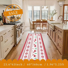 1pc Fluffy Faux Wool Washable Runner Carpets Christmas Running Carpets