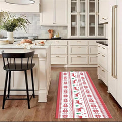 1pc Fluffy Faux Wool Washable Runner Carpets Christmas Running Carpets