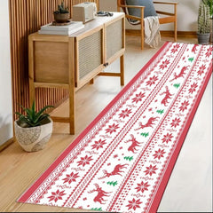 1pc Fluffy Faux Wool Washable Runner Carpets Christmas Running Carpets
