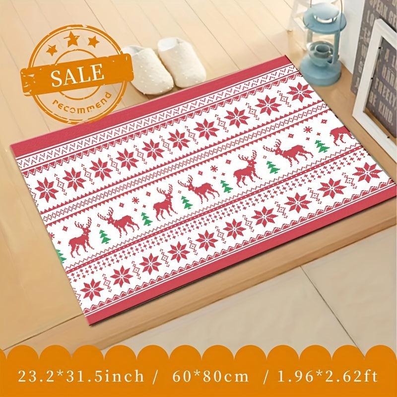 1pc Fluffy Faux Wool Washable Runner Carpets Christmas Running Carpets