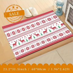 1pc Fluffy Faux Wool Washable Runner Carpets Christmas Running Carpets