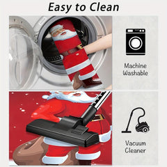 1pc Christmas Santa Claus Entrance Door Mat Non-slip Kitchen Carpet