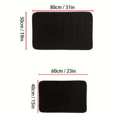 Striped Memory Foam Floor Mat Non-slip Absorbent Rug for Indoor Use