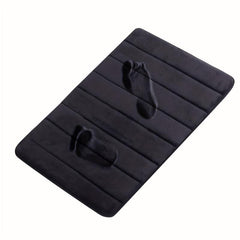Striped Memory Foam Floor Mat Non-slip Absorbent Rug for Indoor Use