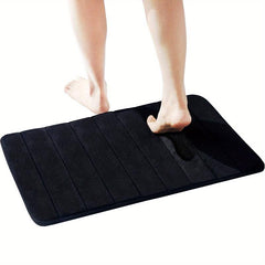 Striped Memory Foam Floor Mat Non-slip Absorbent Rug for Indoor Use