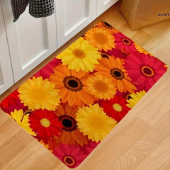 Soft Thick Non Slip Floral Area Rug for Kitchen Living Room Bedroom