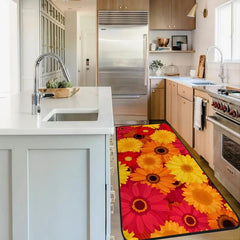Soft Thick Non Slip Floral Area Rug for Kitchen Living Room Bedroom