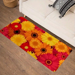 Soft Thick Non Slip Floral Area Rug for Kitchen Living Room Bedroom