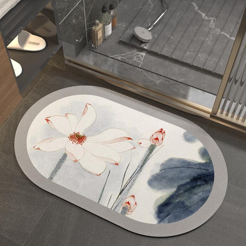 Bathroom Water Absorbent Mat Toilet Anti Slip Mat