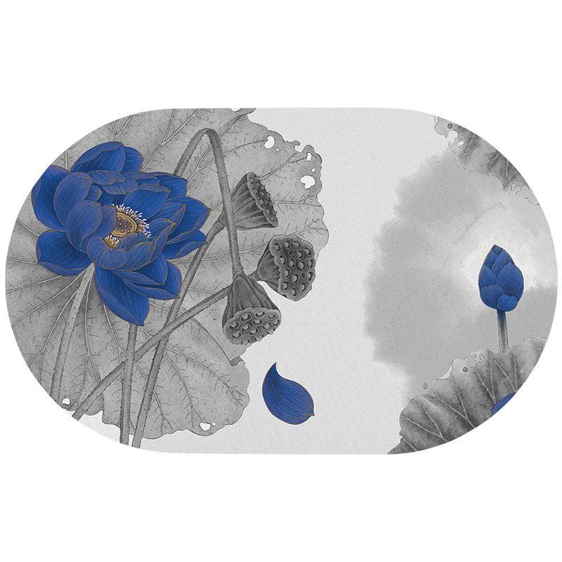 Bathroom Water Absorbent Mat Toilet Anti Slip Mat