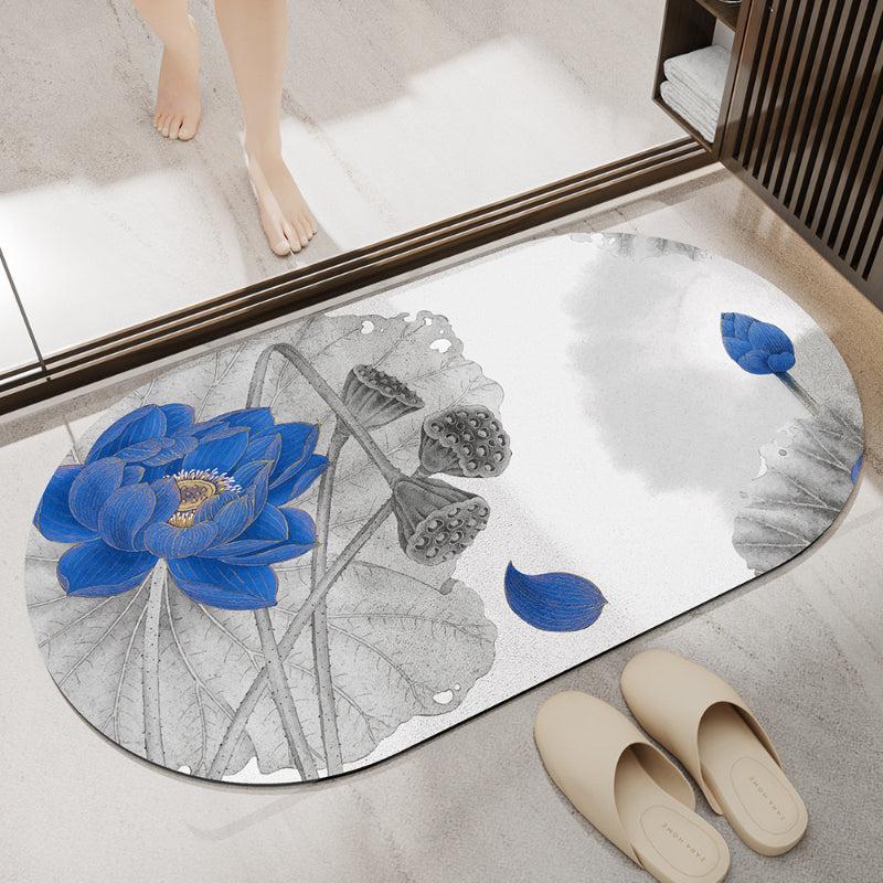 Bathroom Water Absorbent Mat Toilet Anti Slip Mat