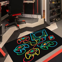 Non Slip Gamer Room Decor Rug for Video Gamers