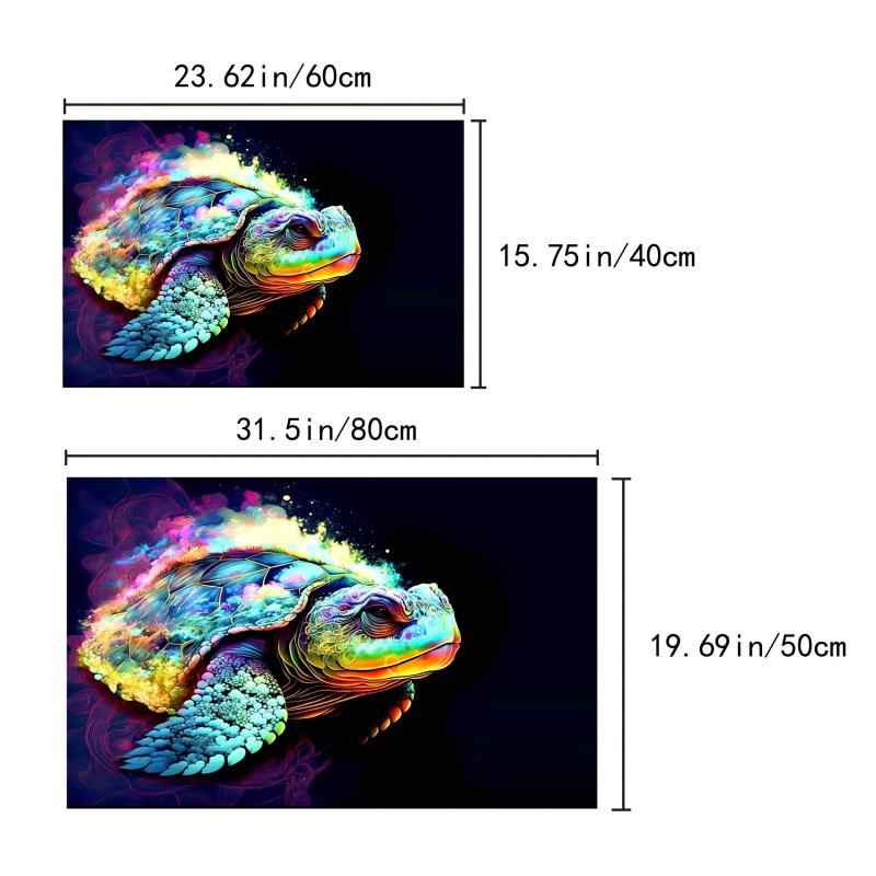 Quick Dry 3D Sea Turtle Floor Mat for Living Room Kitchen Bathroom