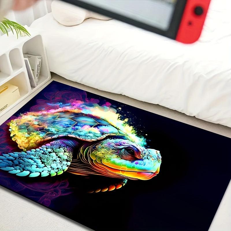 Quick Dry 3D Sea Turtle Floor Mat for Living Room Kitchen Bathroom