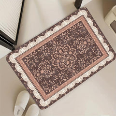Vintage Persian Carpet Non-slip Floral Floor Mat
