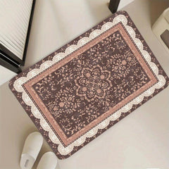 Vintage Persian Carpet Non-slip Floral Floor Mat