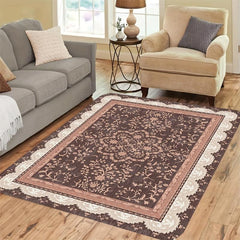 Vintage Persian Carpet Non-slip Floral Floor Mat