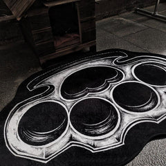 Thickened Gothic Bedroom Carpet Dark Style Cat Paw Halloween Ambience Decoration