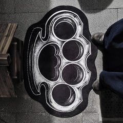 Thickened Gothic Bedroom Carpet Dark Style Cat Paw Halloween Ambience Decoration