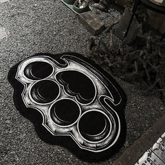 Thickened Gothic Bedroom Carpet Dark Style Cat Paw Halloween Ambience Decoration
