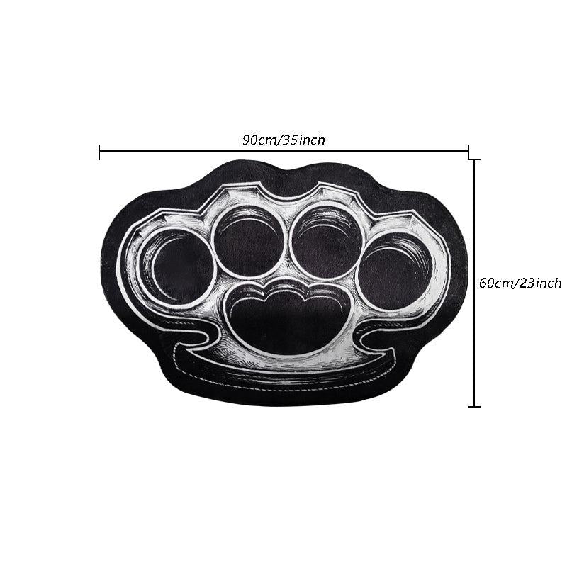 Thickened Gothic Bedroom Carpet Dark Style Cat Paw Halloween Ambience Decoration