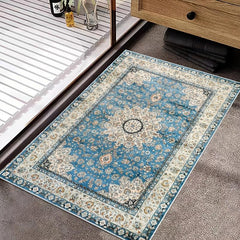 Boho Floor Mat Soft Crystal Velvet Fabric Bath Rug Bohemian Style Bath Mat