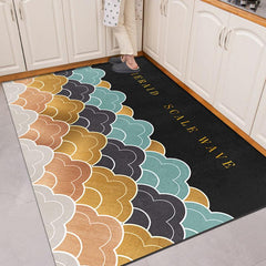 Patterned Non Slip Mat for Kitchen - Adds Style to Your Space
