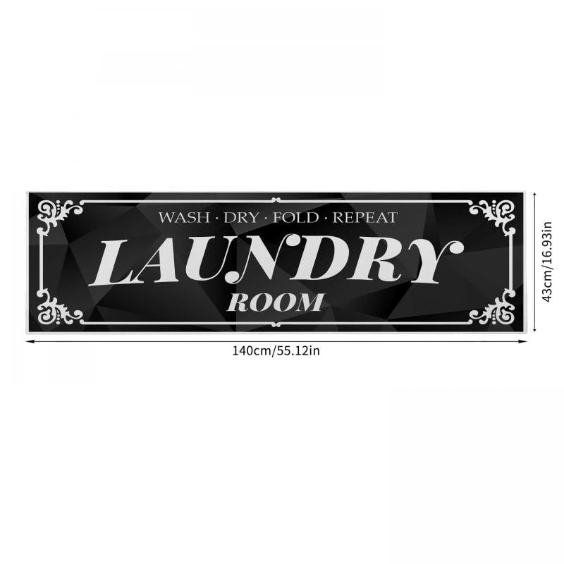 Waterproof Non Slip Area Rug for Laundry Room