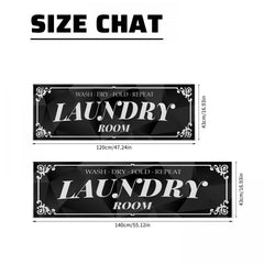 Waterproof Non Slip Area Rug for Laundry Room