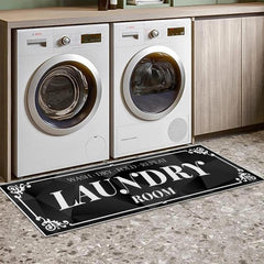 Waterproof Non Slip Area Rug for Laundry Room