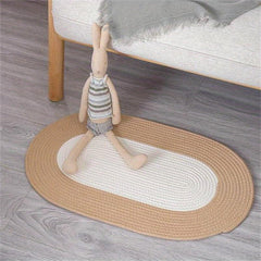 Modern Geometric Pattern Rug Absorbent Non Slip for Living Room Bedroom Entrance