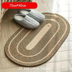 Modern Geometric Pattern Rug Absorbent Non Slip for Living Room Bedroom Entrance