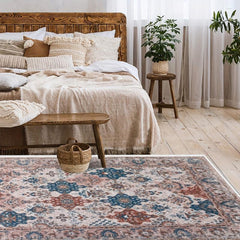 Vintage Boho Area Rug Indoor Outdoor Lightweight Living Room Bedroom Carpet