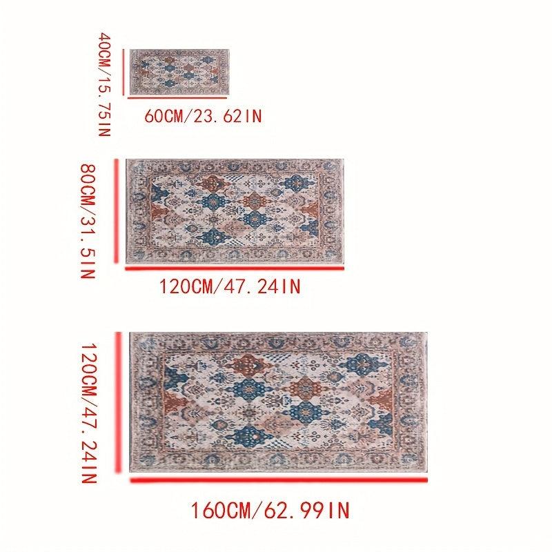 Vintage Boho Area Rug Indoor Outdoor Lightweight Living Room Bedroom Carpet