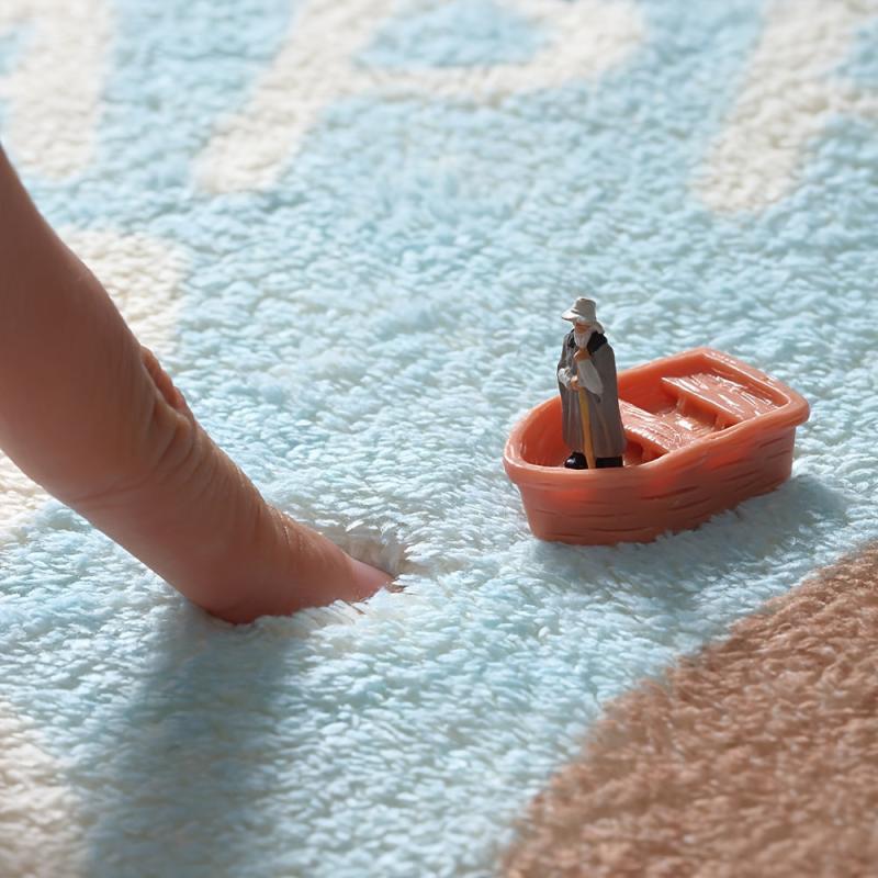 Bus Shaped Floor Mat Creative Cartoon Home Decor Area Rug Mat