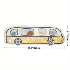 Bus Shaped Floor Mat Creative Cartoon Home Decor Area Rug Mat