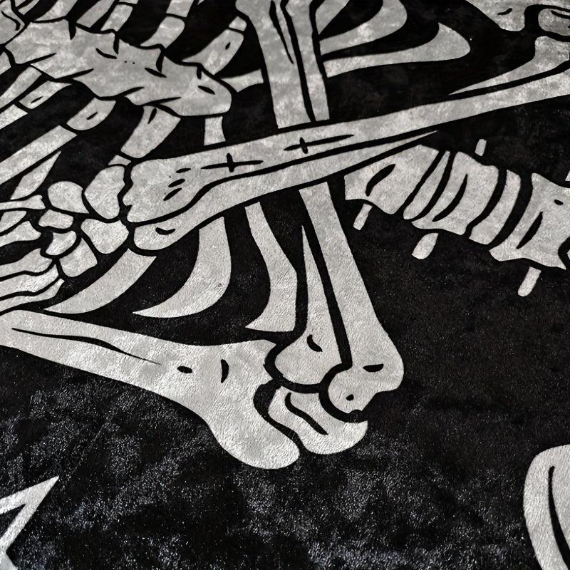 Halloween Gothic Style Skull Carpet Rug Mat