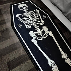Halloween Gothic Style Skull Carpet Rug Mat