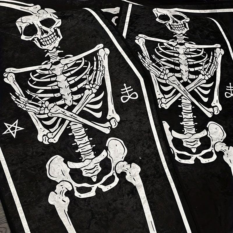 Halloween Gothic Style Skull Carpet Rug Mat