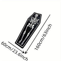 Halloween Gothic Style Skull Carpet Rug Mat