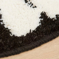 Daisy Carpet Mat Irregular Rugs For Bedroom Round Area Rug Non Slip Bathroom